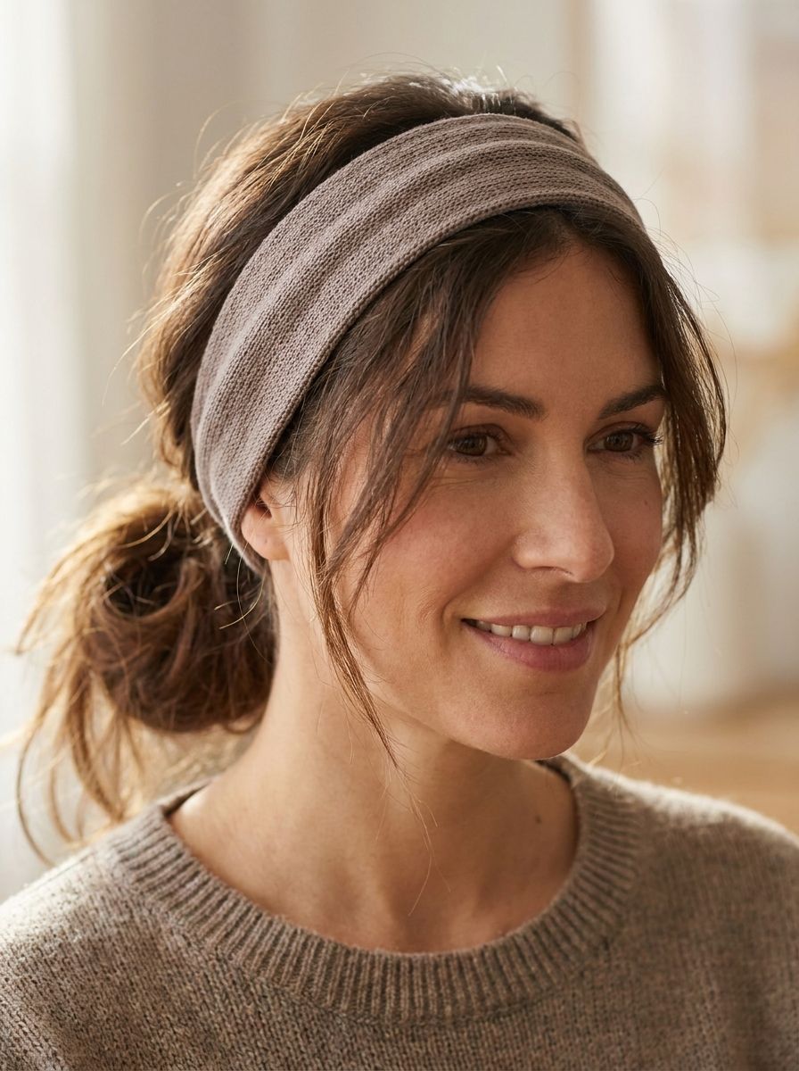 Haarband Frisur - Frisuren für fettige Haare